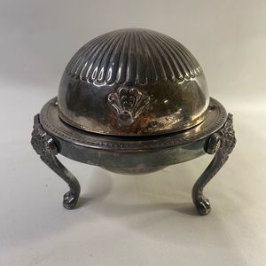 1883FB Rogers Silver Co. 273 Small Dome Rool Top Caviar/butter/condiment